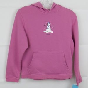 Girls Pink Hoodie Jacket Size S M L Long Sleeve